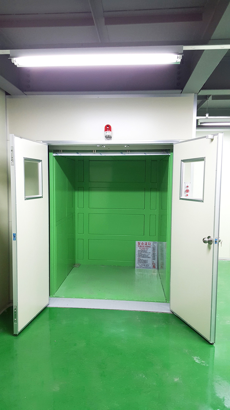 간이용리프트 수동도아